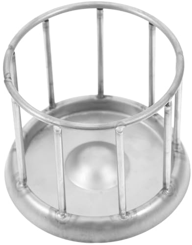 TOYANDONA Plato Resistente Comedero de Acero Inoxidable para Almacenar Agua y Comida para Reptiles y Tortugas en Terrarios y Jardines Zoológicos