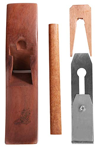 Baxnore Professional Woodworking Plane 28cm Premium Hand Planer Tool for Smoothing Finishing Carpentry Projects Steel Durable Wooden Handle Brass Fittings