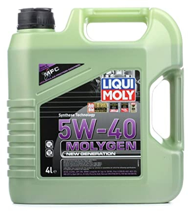 LIQUI MOLY Motoröl 5W-40 Molygen Motor Öl ACEA A3/B4 API SN New Generation 4L Kompatibel mit VW Golf 7 Schrägheck 5G1, BQ1, BE1, BE2 Golf 4 Schrägheck 1J1 Golf 6 5K1 Golf 5 Schrägheck 1K1 POLO 9N