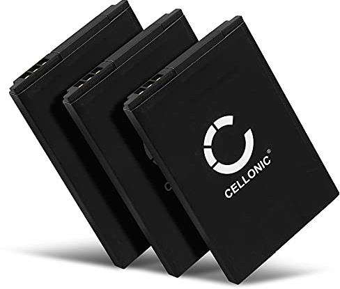 CELLONIC, Akku kompatibel mit Siemens Gigaset SL400, Gigaset SL450HX, Gigaset SL78H (850mAh, 3.7V) 3X Ersatzakku V30145-K1310-X445