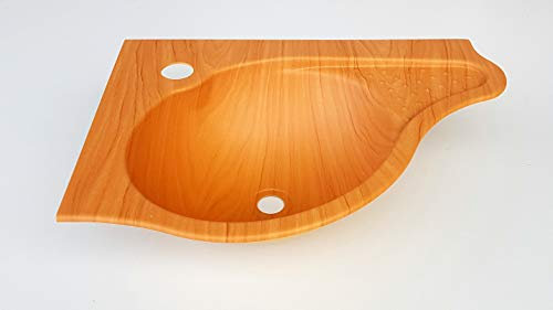 Eckwaschbecken holzoptik