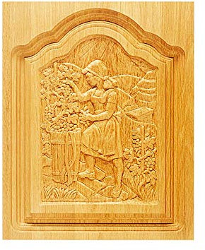Deco-parisienne Panneaux MF789 en Bois Brut H: 395mm x L: 305mm x EP: 20mm