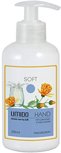 UMIDO Hand-Lotion Spender 250 ml Calendula-Extrakt & Milch-Extrakt | ohne Parabene | Handcreme | Creme | Pflegecreme | Lotion | Hautpflege | Hand-Pflege