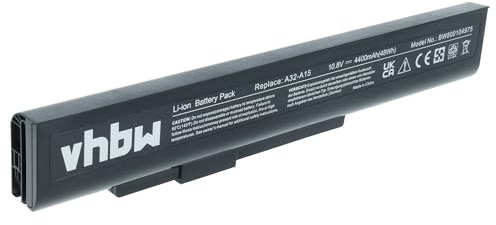 vhbw Akku kompatibel mit Medion Erazer X6815 | X6816 Notebook (4400 mAh, 10,8 V, Li-Ion)