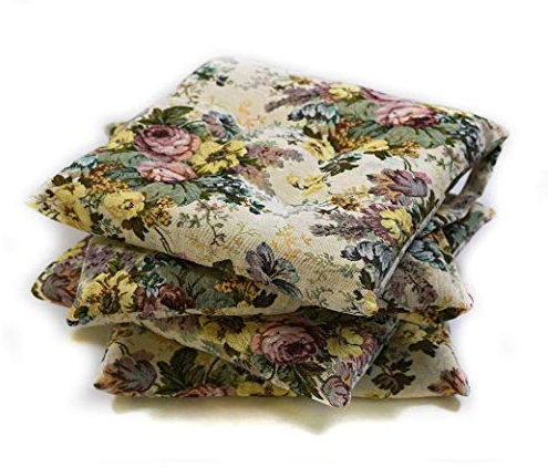 TECNOCUCI Sitzkissen für Stühle, Set mit 4 Kissen, 100 % Made in Italy, ideal für Innen (Küche, Esszimmer) und Außenbereich (Garten, Garten), verschiedene Designs erhältlich