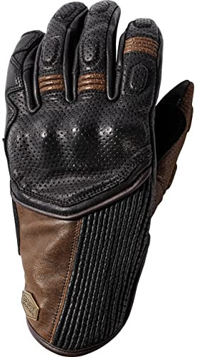 Spirit Motors Motorradhandschuhe kurz Motorrad Handschuh Retro-Style Lederhandschuh 2.0 kurz braun 8,5, Herren, Chopper/Cruiser, Ganzjährig