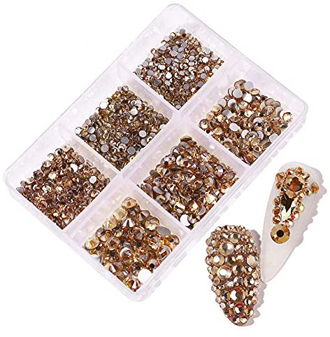 900 Stück Strasssteine Set,6 Größen Glitzersteine,Nägel Selbstklebend AB Strasssteine Deko Diamanten Hochzeit Streudeko Runde Kristall Edelsteine Schmucksteine für Basteln DIY Nagelkunst Kleidung