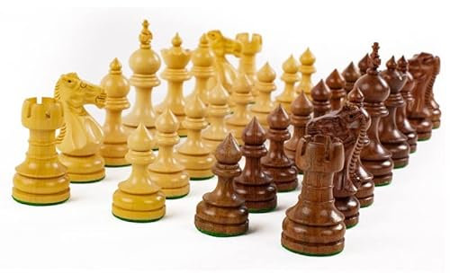 Piezas de ajedrez Madera Tamaño 3 - Boj y Acacia TAJ