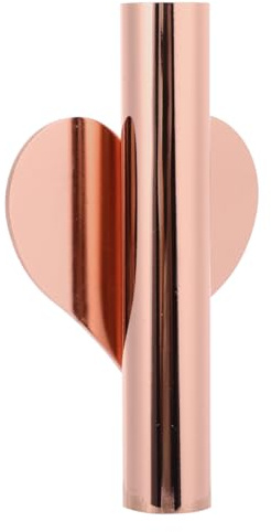 Ciieeo Vaso Da Parete a Forma Di Cuore in Metallo Oro Rosa Portavaso Da Muro Elegante Per Decorazione Interni Casa Fioriera Da Parete Per Fiori Secchi Design Classico E Pratico 4.25X2.68X0.71In