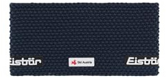 Eisbär Jamie Ski Austria Stirnband blau – Grobstrick, 13,5 cm Höhe, Recyceltes Fleece-Innenband, Merino-Mix (Mulesingfrei) – Damen & Herren Stirnband für Winter & Outdoor