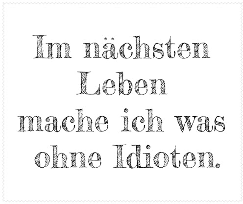 Brillenputztuch mit Spruch Im nächsten Leben mache ich was ohne Idioten Mikrofasertuch
