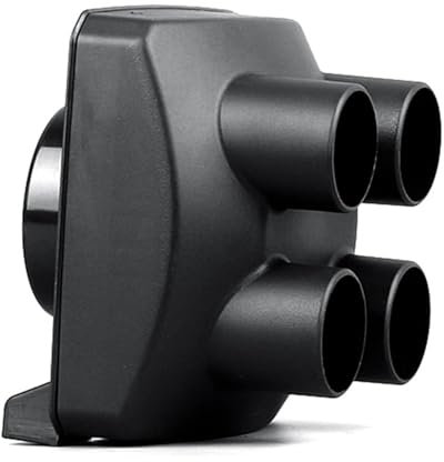 Auto Abgasrohr 75 Mm Auspuffrohr-Anschlussabdeckung, Passend Für Auto-Luft-Standheizung, LKW, Boot, Auto-Heizung, Entlüftungsventil-Abdeckung Abgasrohrleitungen(Black 4 Holes)