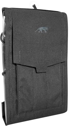 Tasmanian Tiger TT Map Pouch MKII Wasser- und schmutzabweisende Karten-Tasche mit beschriftbaren Klarsichtfächern; Schwarz