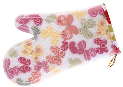 Alipis Unique Kitchen Gloves for Cooking Baking High-temperature Resistant Oven Mitts Machine Washable Sturdy for Microwave Oven Use for Mothers Day Housewarming