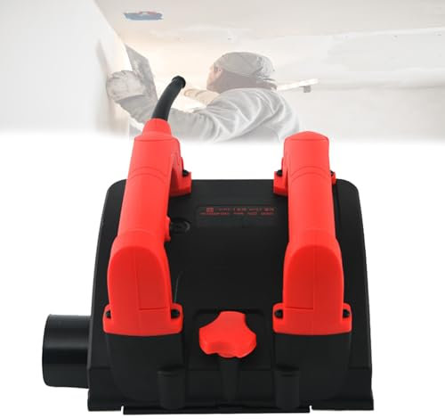 Electric Wall Planing Machine,1200w Double Handle Cement Knife Wall Planer,20mm Blade,1-4mm Depth Adjustable,Professional 90° Side Cutter,for Shoveling Lime,Coating,Cement,Paint
