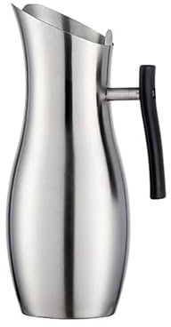 Jarra de agua fría de acero inoxidable con protección contra hielo, para agua fría, vino, jugo