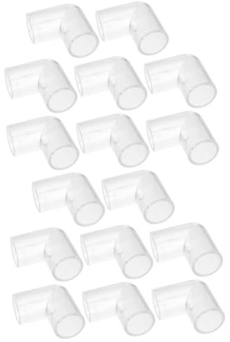 HEMOTON 2 Ensembles Connecteurs De Tuyau pour Aquarium De Adaptateurs Transparent pour Réservoirs Eau Accessoires De Raccordement De Tube pour Aquariums 8 Pièces * 2