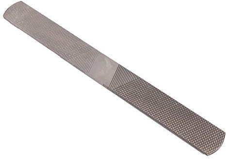 Pssopp Cuchillo para Recortar Pezuñas, Raspador de Pezuñas de Doble Cara de Acero Al Carbono T12, Herramienta Eficiente para para Caballos y Burros con Dientes Gruesos y Finos