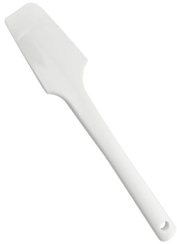 Ciieeo Spatola in Silicone Ecologico Bianca Raschietto da Cucina Leggero e Antiaderente Strumento per Raschiare Cibo e Preparare Dolci Utensile per Torte e Dessert Facile da Pulire