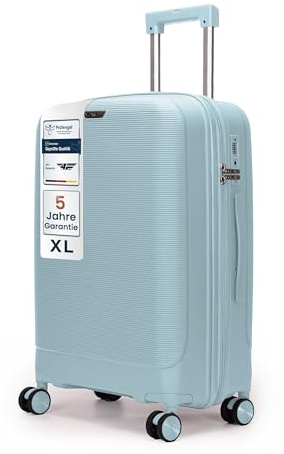 4FLY Leichter Hartschalen-Reisekoffer XL - Groß 75 cm (90L) – Großer Trolley Koffer mit TSA-Schloss, 4 Spinner-Doppelrollen & Aluminium-Teleskopgriff, Aufgabegepäck Reisegepäck