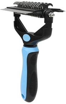 1 Uds 3 en 1 cepillo for quitar el pelo de mascotas, removedor de pelo for perros, cortador de nudos de piel, cepillos de Peine for cachorros y gatos, suministros for el cuidado de perros(Blue)