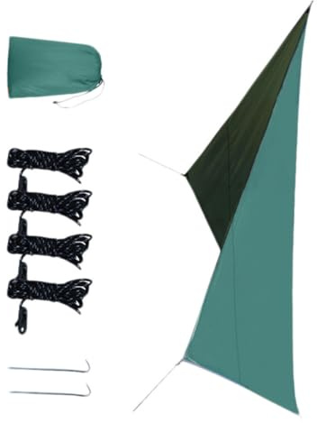 KJHBV Vela Ombreggiante Spessa Oxford Protezione UV per Giardino Esterno e Campeggio, Telo da Sole Resistente al Vento