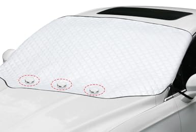 Stalife Frontscheibenabdeckung Winter, Windschutzscheibenabdeckung Auto Abdeckung, Magnet für die Windschutzscheibe gegen Schnee, EIS, Frost, Staub, Sonne (Kleine)
