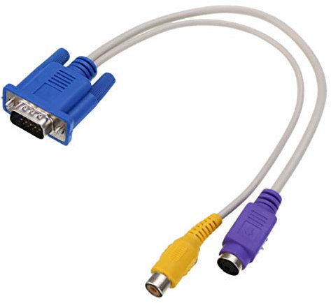 SM-PC® SVHS/Video (Cinch) -> VGA Adapter PC TV Kabel #408