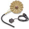 AQUANIQUE Speier Set Gänseblümchen grau SSDW 200i (200 l/h) | Wasserspiel | Wasserspeier aus Metall mit Pumpe | 1,5m Kabel | Gartendekoration