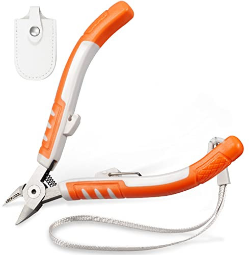 LEONTOOL Pinze da taglio diagonale da 15 pollici con corda a mano e coperchio protettivo Taglierina laterale Taglierina a filo Diagonale Pinze per la creazione di gioielli Taglierina per cavi