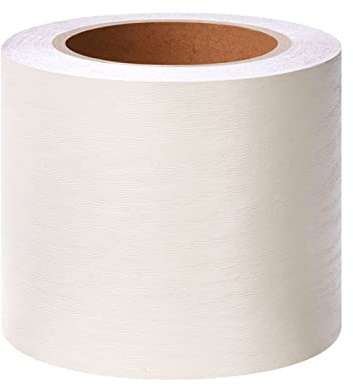 Guest Ruyunlai Borde de papel pintado para despegar y pegar autoadhesivo Grano de madera beige 12cm X 500cm