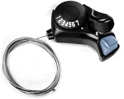 RainFlowwer Bike Shifter SL-TX30-7R, 7 Speed Bike Right Thumb Shift Lever for Mountain City Road Folding Bicycle