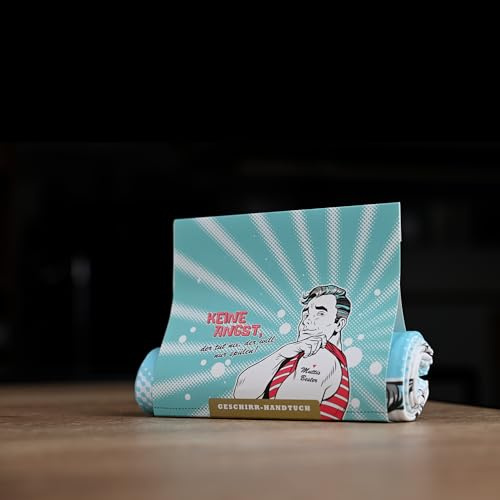HappyLife Geschirrhandtuch Geschirrtuch (Keine Angst der Will nur spülen)
