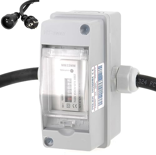 POLIER MS16MM : Compteur électrique mobile - Mono 16A - Certif MID - SCHUKO