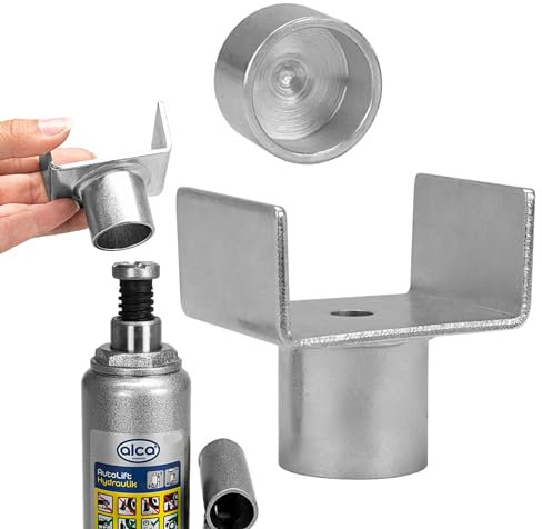 alca U-shaped Metal Adapter Bracket Fits Hydraulic Bottle Jack Lifting Support Caravan Camping 430810