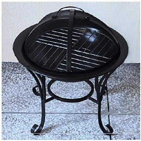 NOALED Feuerstelle für draußen, Außenfeuer, großes Lagerfeuer, Holzofen, Terrassenkohlegrill, Feuerstelle für Außengrill, Holzkohlegrill ohne Rauch, mit Funkenschutz