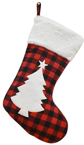 Weihnachtsdeko Elfen-Weihnachtsstrümpfe, 2 Stück Nikolausstiefel zum Befüllen, Geschenkbeutel Nikolausstrumpf, Filz, Christmas Stockings Personalized für Kamin, Schaufenster, Weihnachtsbaum (F)