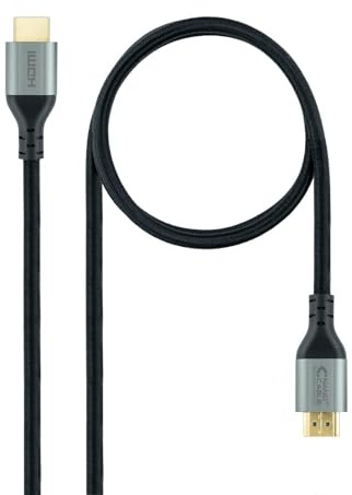 Blendend Cable HDMI 2.1 Ultra High Speed certificado, macho a macho, color negro, longitud de 1 metro. Ideal para conexiones de alta definición y compatibilidad con formatos de última generación.