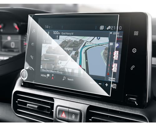 KARYLAX Protection d'écran en Verre Flexible 100% Transparent Compatible avec Peugeot Partner 2021 i-Cockpit 8 Pouces