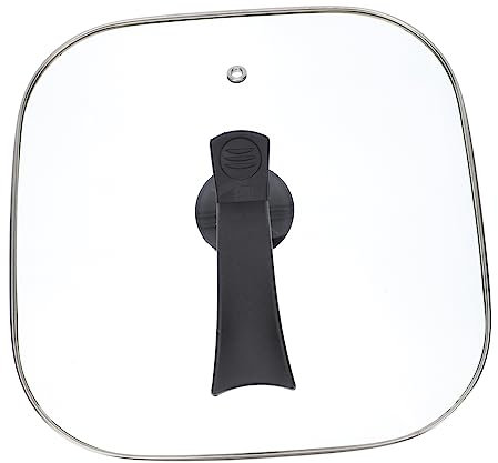 LIFKOME Tapa Para Olla Cuadrada De Vidrio Templado Cubierta Vertical Multifuncional Para Cocina Eléctrica Transparente y Resistente Al Calor Fácil De Limpiar y Manejo Seguro