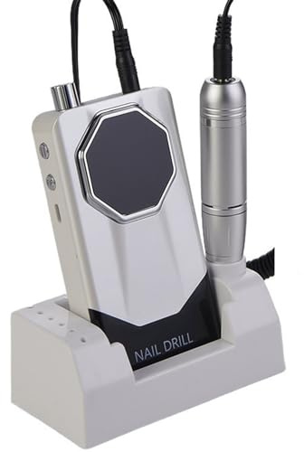 Lima eléctrica portátil de uñas de 45000 rpm, máquina de taladro de uñas inalámbrica, compacta para uñas acrílicas, modelado y pulido