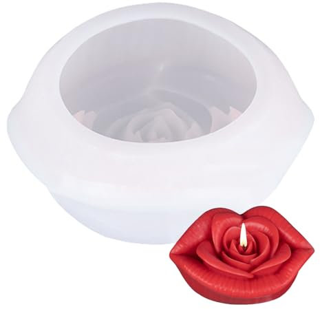 Molde Floral Para Velas Fácil Desmoldeo Epoxi Cemento Arcilla