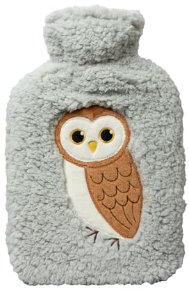 iN Hot Water Bottle with Cover | UK Safety Tested | Super Soft, Leakproof | Large | Hot Water Bag for Neck, Shoulder, Warmer, Joint Pain, Period Pain Relief, Stomach Cramps, Gifts for Women, Men