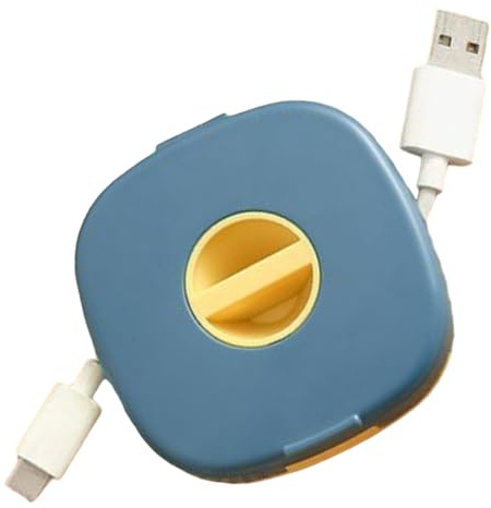 Organizer retrattile per la gestione dei cavi di ricarica, avvolgicavo per auricolari, avvolgicavo per auricolari, supporto per telefono, per viaggi, soggiorno, camera da, dormitorio