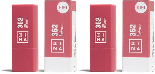 3INA MAKEUP - The Lipstick 362 (mini) - Rosso - Rosetto Formato Viaggio - Rosso Rossetti Matte Vitamina E e Burro di Karite - Alta Pigmentazione al Profumo di Vaniglia - Vegan - Cruelty Free