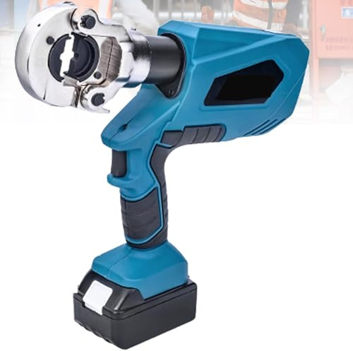 Hydraulic Crimping Tool, Rechargeable Pliers for Copper and Aluminium Lugs, Versatile Hydraulic Cable Lug Crimper, Easy to Use and Efficient