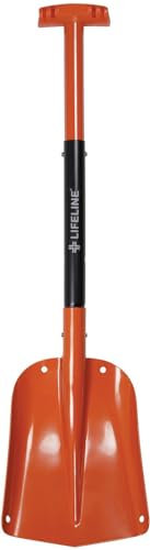 Lifeline 4017 Aluminum Sport Utility Shovel, 3 Piece Collapsible Design, Perfect Snow Shovel for Car, Camping and Other Outdoor Activities, Orange