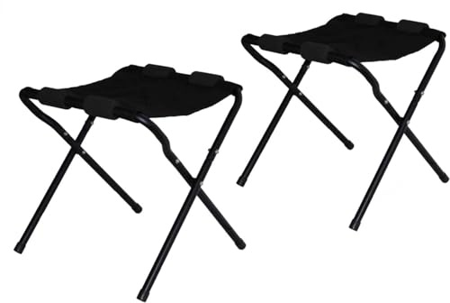 Onefeng Sports Zusammenklappbarer Kajak-Ständer mit 68 kg, Kajak-Aufbewahrungsregal, Boden-Aufbewahrungsständer, perfekt für das Erreichen Ihres Bootes zum einfachen Verstauen – entworfen mit schwarzen Stoffähnlichen Stühlen