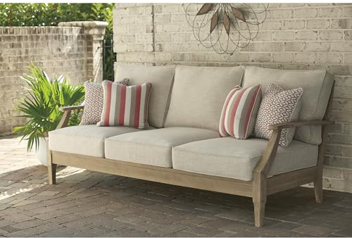 Signature Design by Ashley Clare View 1-Piece Eucalyptus Outdoor Sofa