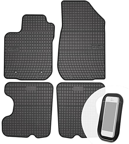 moto-MOLTICO Gummimatten Auto, 4-teiliges Set, Allwetter Gummi Fußmatten, Antirutsch & Wasserfest Autoteppiche - passend für Dacia Sandero II 2013-2019